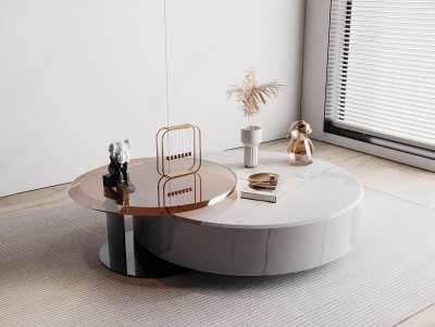 现代茶几3D模型下载